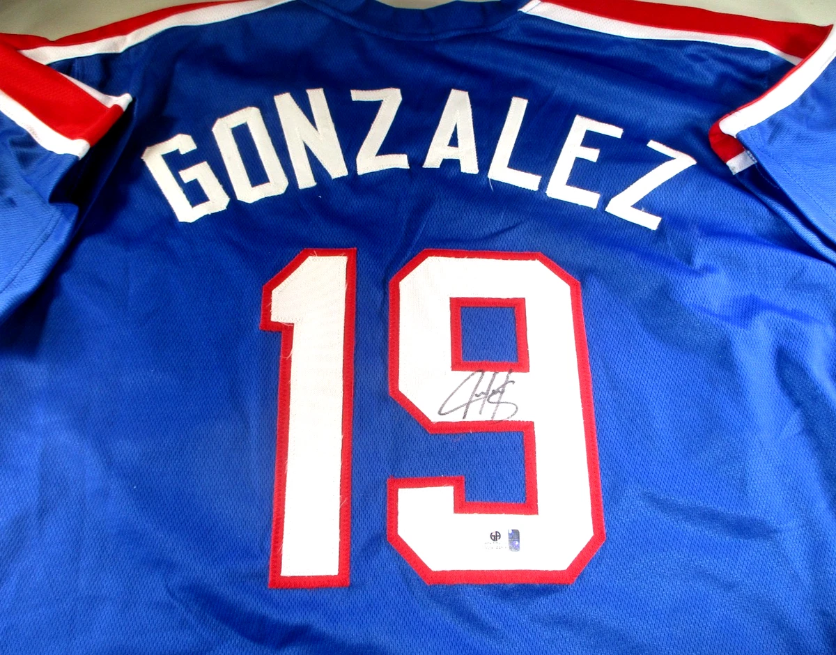 Texas Rangers Juan Gonzalez MLB Original Autographed Jerseys for