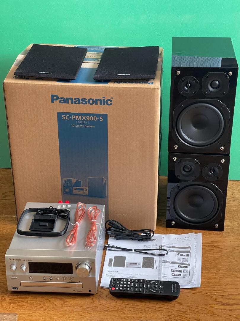 Panasonic SC-PMX900-S silver CD Stereo System Tuned by Technics