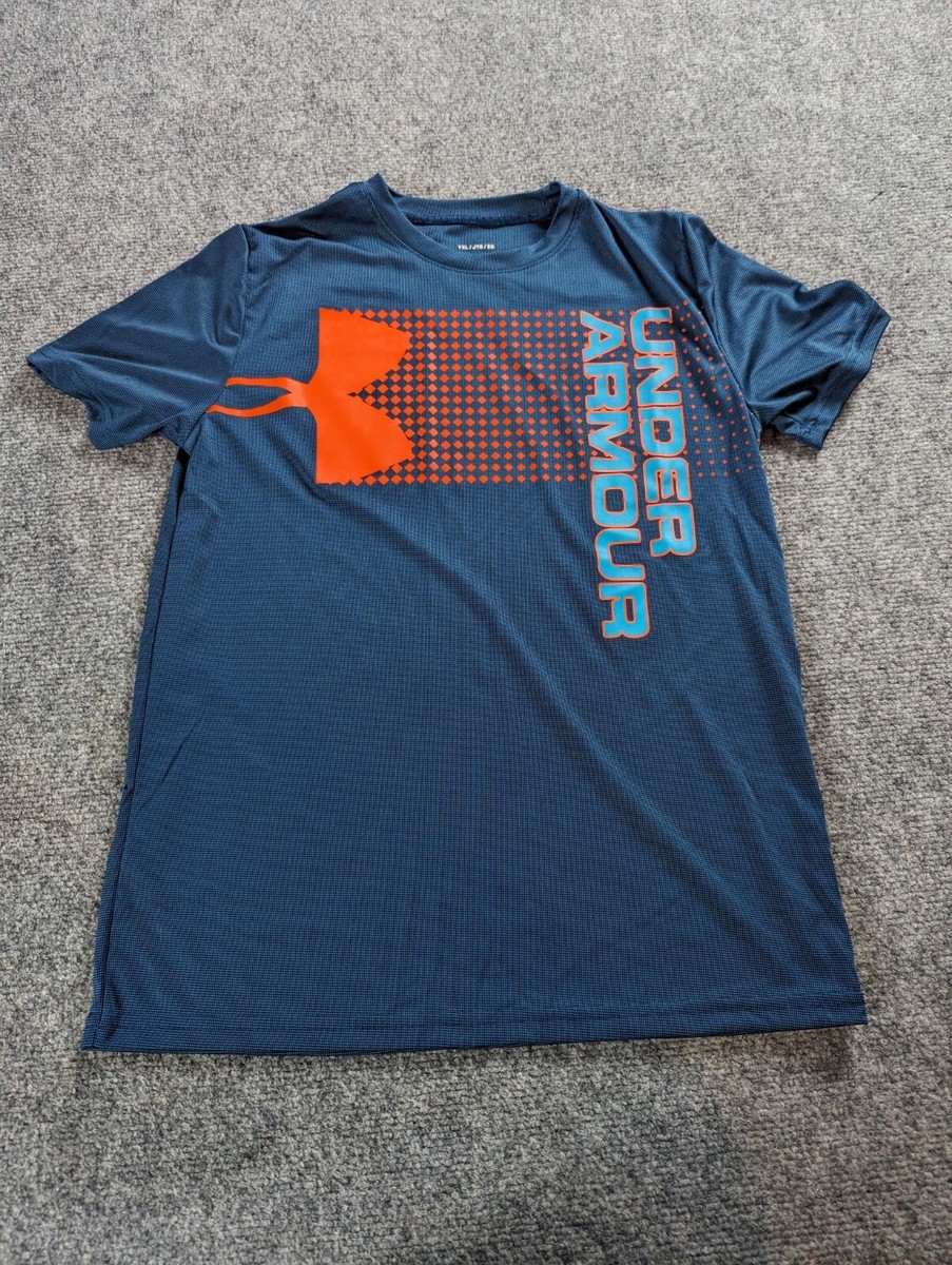 Under Armour T Shirt Junior Boys XL HeatGear Crossfade | eBay