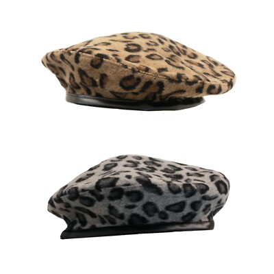 帽子 OLD STANDARDS - ANIMAL BIG BERET Leopard 帽子 OLD STANDARDS