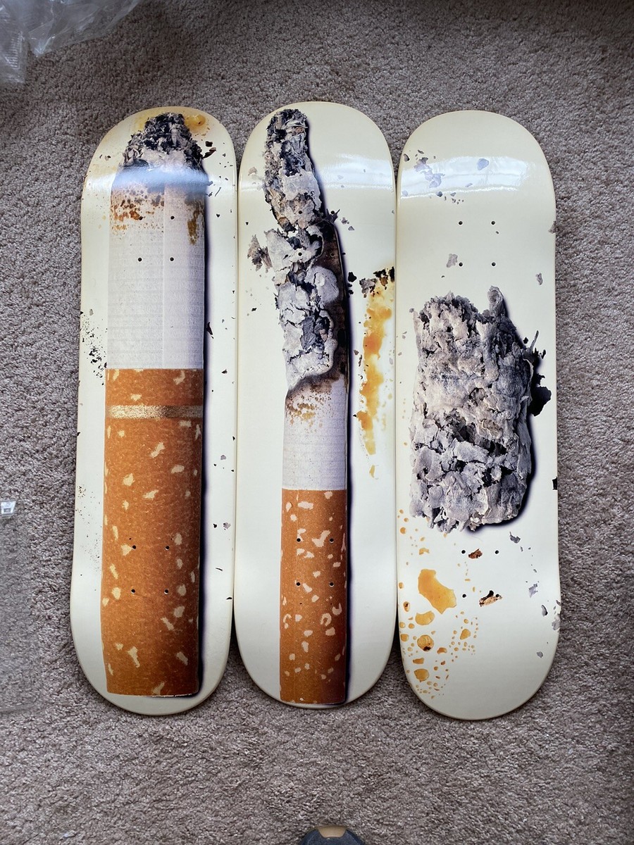 Supreme x Urs Fischer Skate Deck Set Of 3 Toasted Baked Fried