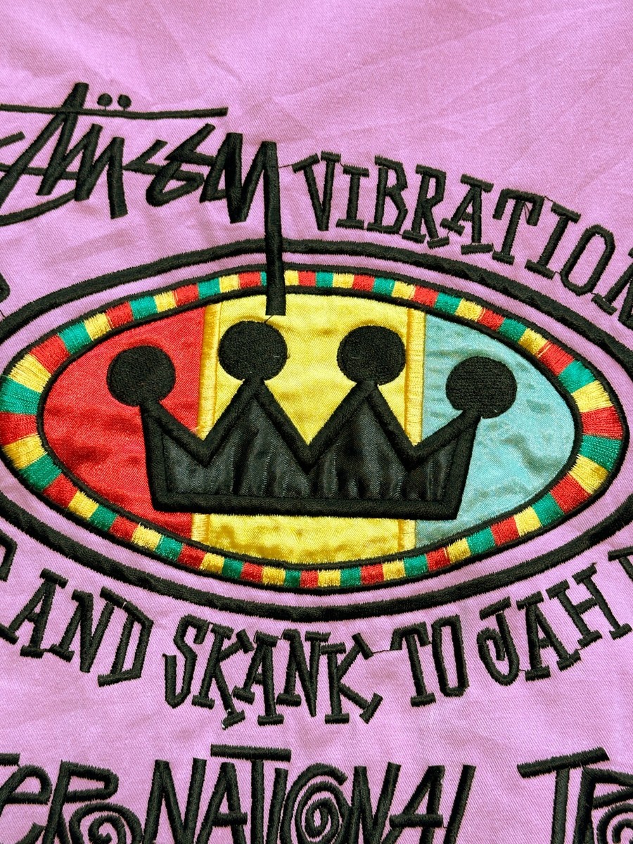 80s Vintage Rare Stussy Irie Rasta Roots Vibrations Tribe Hooded