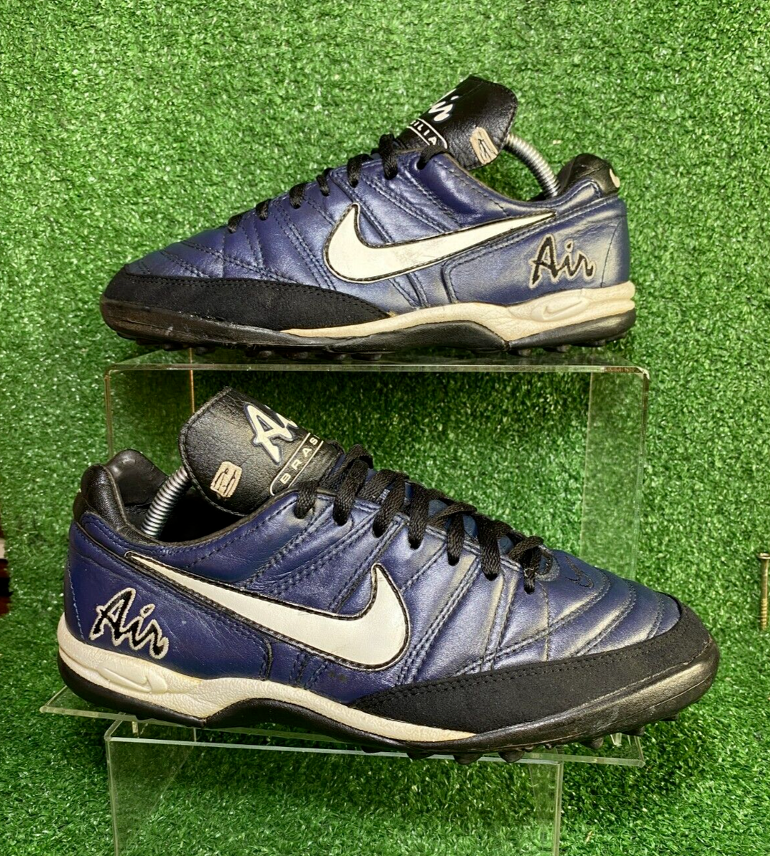 1998 Nike Air Brasilia TF IC Leather Legend 9.5 US Ronaldinho R10