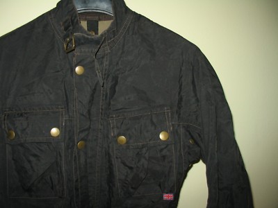 Belstaff Black Prince Weatherproof Women Nylon moto cafe racer