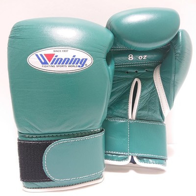 Winning 8oz Boxing Gloves Green MS-200B | eBay