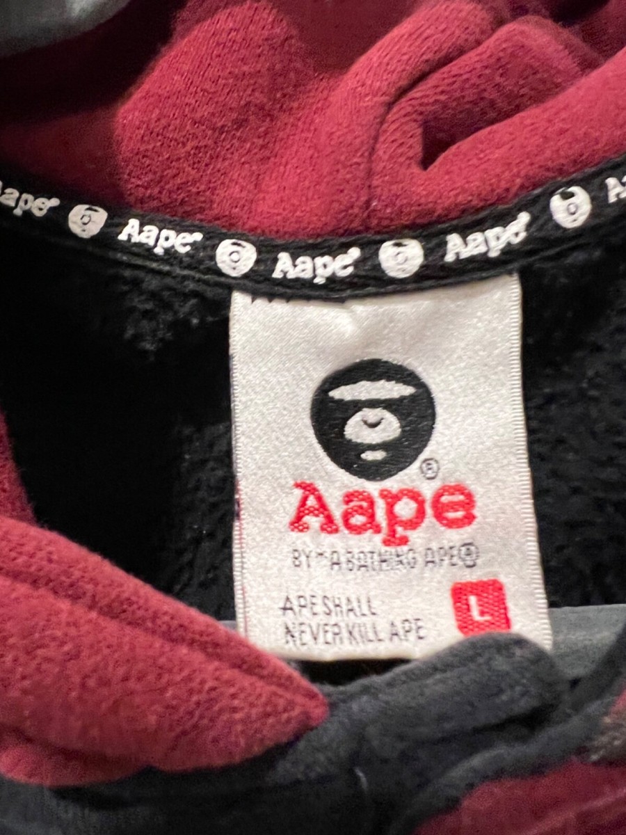 bape AAPE by a BATHING APE 93 RETRO CARDIGAN MULTICOLORED HOODIE