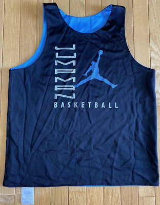 JORDAN リバーシブル タンクトップ XXL バスケ ネイビー グレー 希少