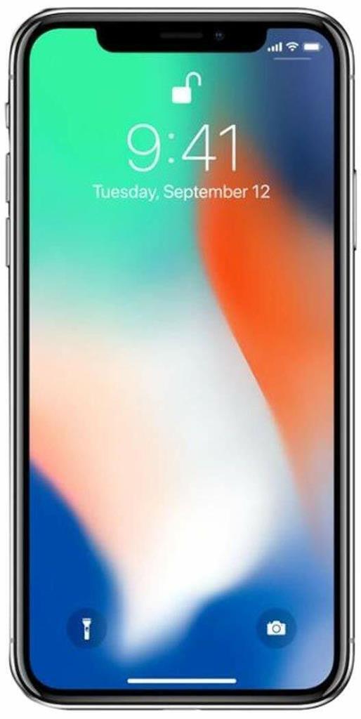 Apple iPhone X - 64GB - Silver (GSM Unlocked) A1901 *New, Original