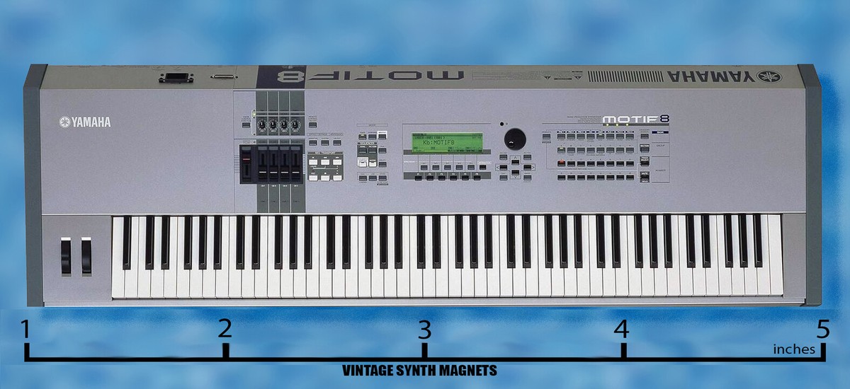 YAMAHA MOTIF XF XS ES 6 7 8 white SYNTHESIZER refrigerator magnet