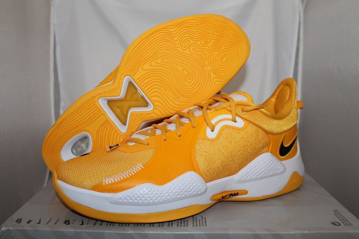 Nike PG 5 TB UNIVERSITY GOLD Yellow White PG5 LA LAKERS DM5045-702