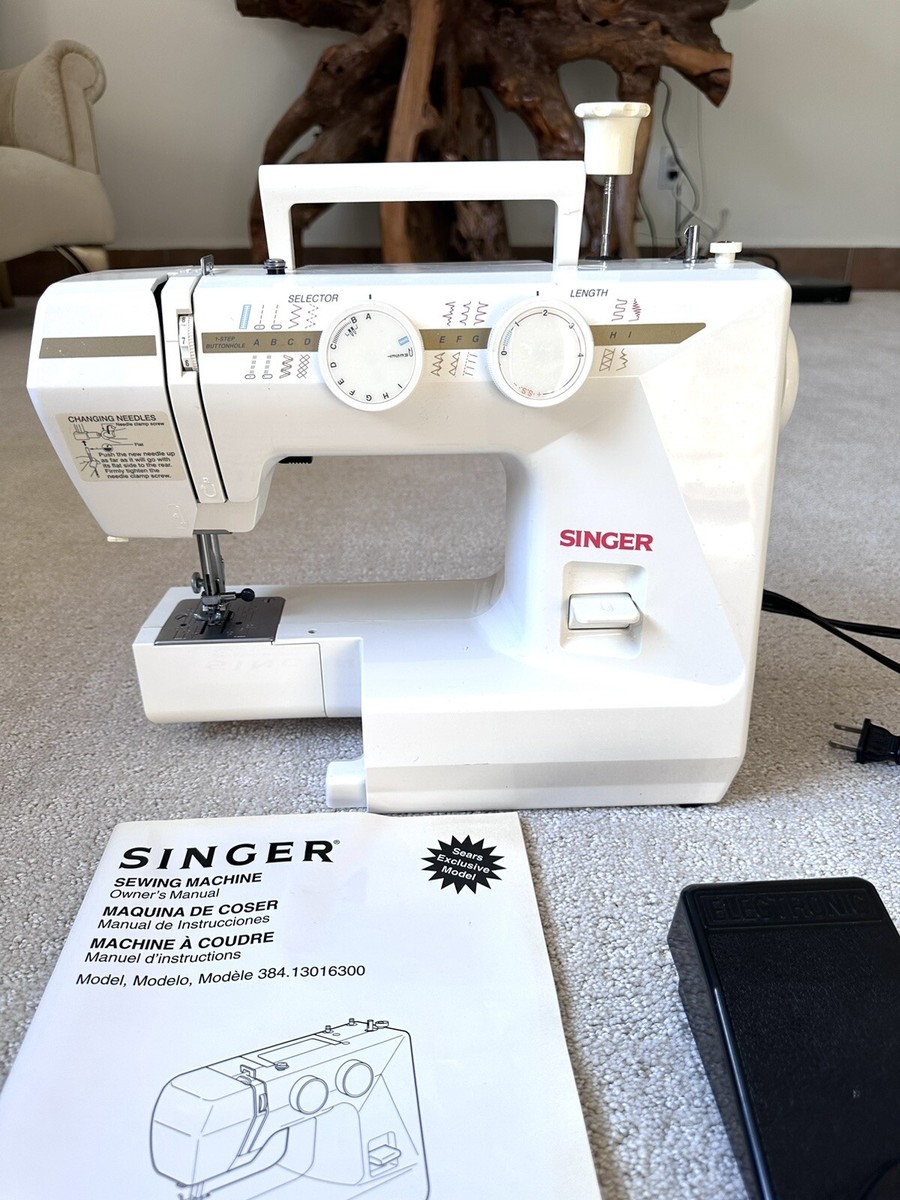 Singer Sewing Machine Model 384.13016300 NO CASE With Instructions