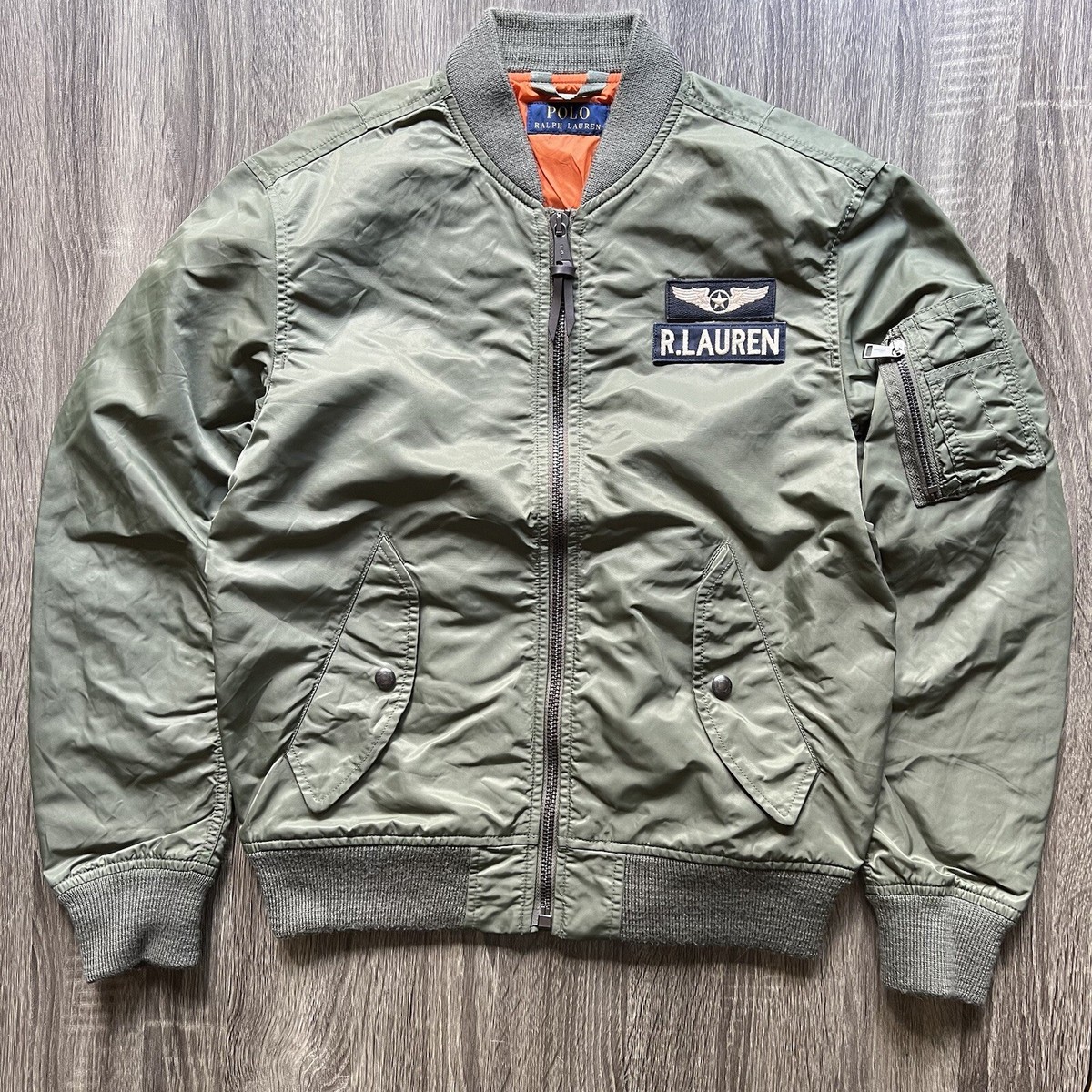 Polo Ralph Lauren MA-1 Military US-RL Patch Bomber Flight Pilot