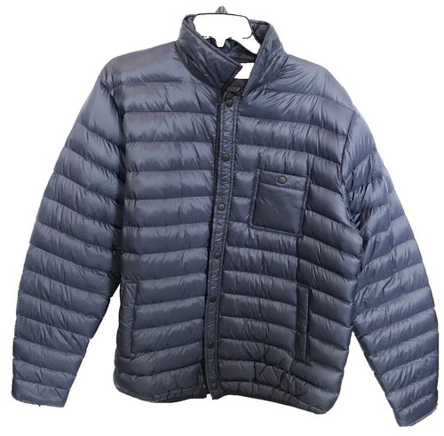 Slate & Stone Men's Down Puffer Jacket Size L Navy Blue MSRP $428
