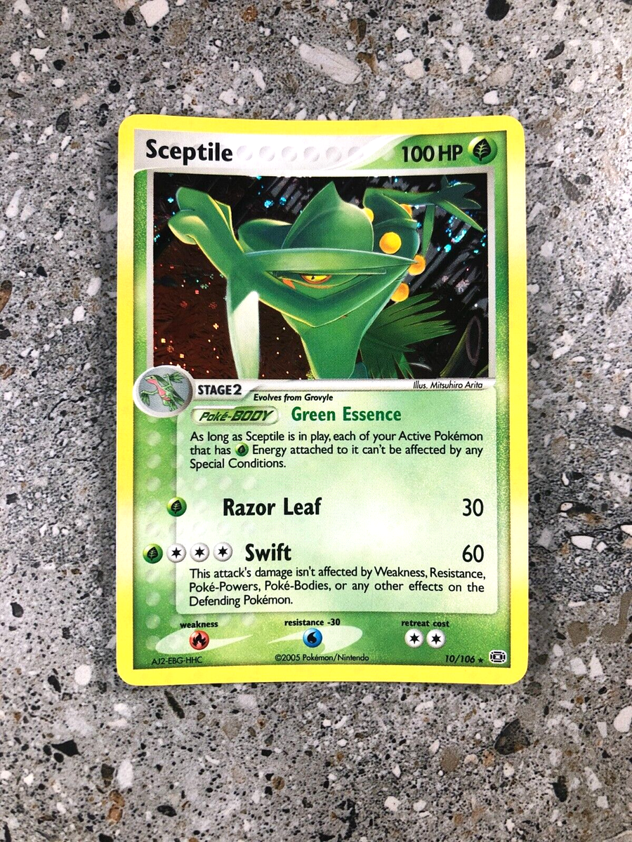 Pokemon TCG Cards Sceptile 10/106 Emerald Holo Rare NM-M | eBay
