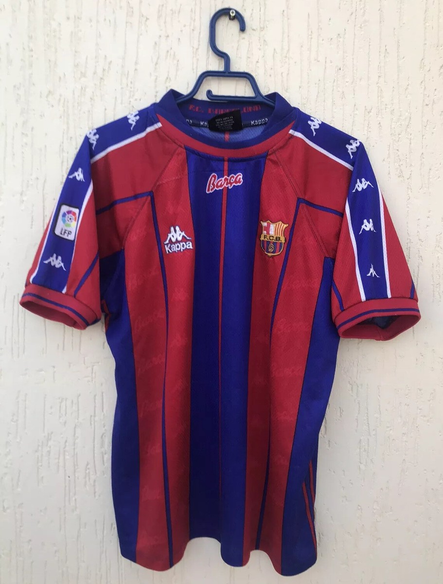 FC BARCELONA 1997 1998 FOOTBALL CAMISETA FIGO SHIRT JERSEY KAPPA