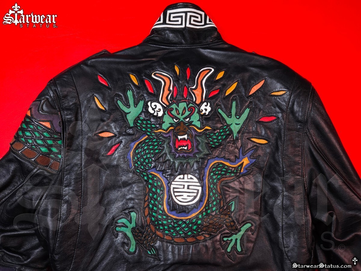 🔥GRAIL Vintage 80s JEFF HAMILTON Mens Japan Sukajan Motorcycle