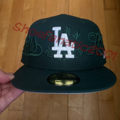 New Era X Born & Raised X Mr Cartoon Script Wrap LA Dodgers 7 3/8