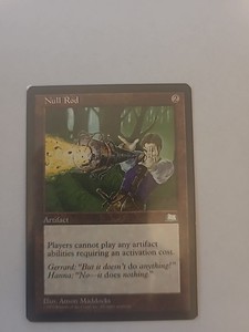 MTG 無のロッド / Null Rod 英語 画家サイン 希少 MTG 無のロッド