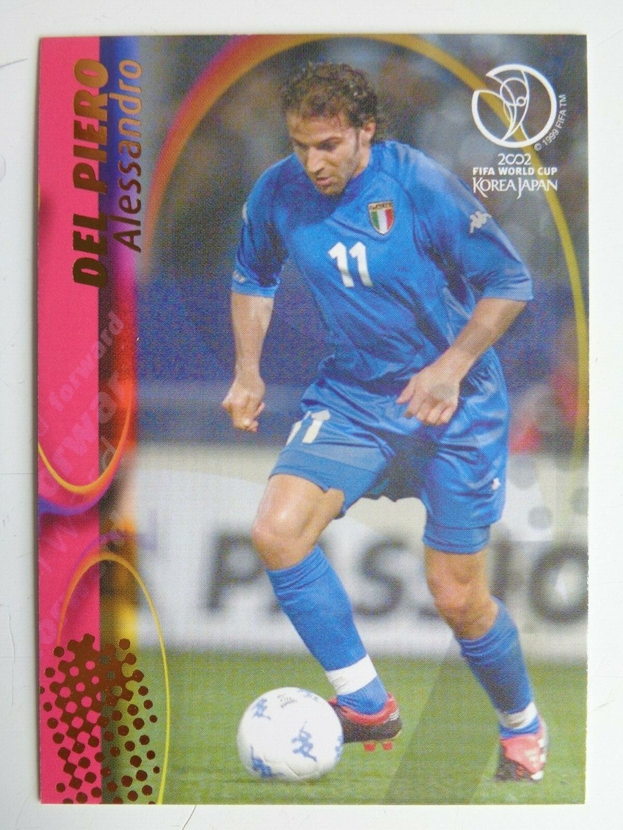 Alessandro Del Piero Italy Italia 2002 Panini World Cup Card # 72
