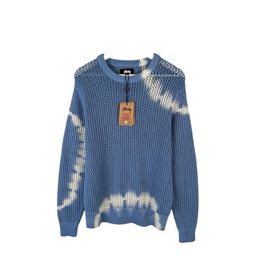 Stussy Surfman Icon Sweater FA24 Dusty Blue Brown Ivory 3colors