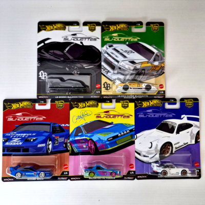 Hot Wheels 2025 Silhouettes Set of 5 In With CHASE, RWB, LBWK | eBay