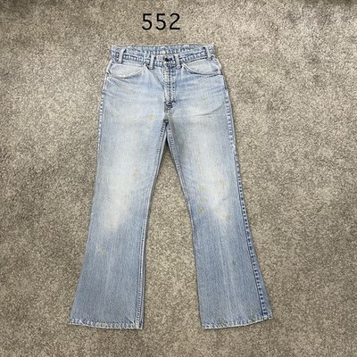 Vintage Levis 646 Jeans Actual 32x29 Orange Tab Bell Bottoms Talon
