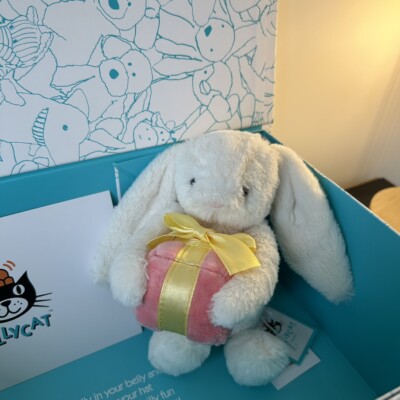 Bashful Bunny with Presentうさぎ 箱を持ったうさぎ Jellycat