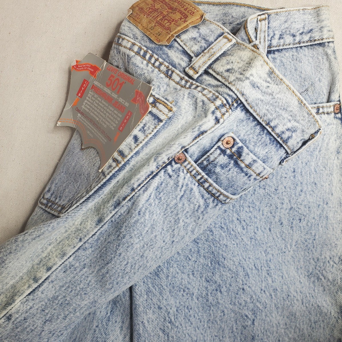 Levi's NOS 1987 USA 501 Student 701 Button Fly Vintage Womens
