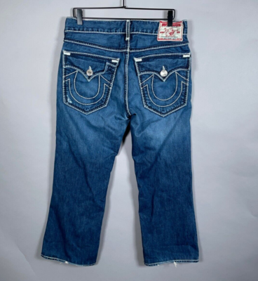 True Religion Billy Giant Big T Boot Cut Jeans Men's 33 Flap