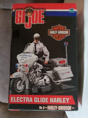 G.I. Joe Electra Glide Harley-Davidson Motorcycle and 12