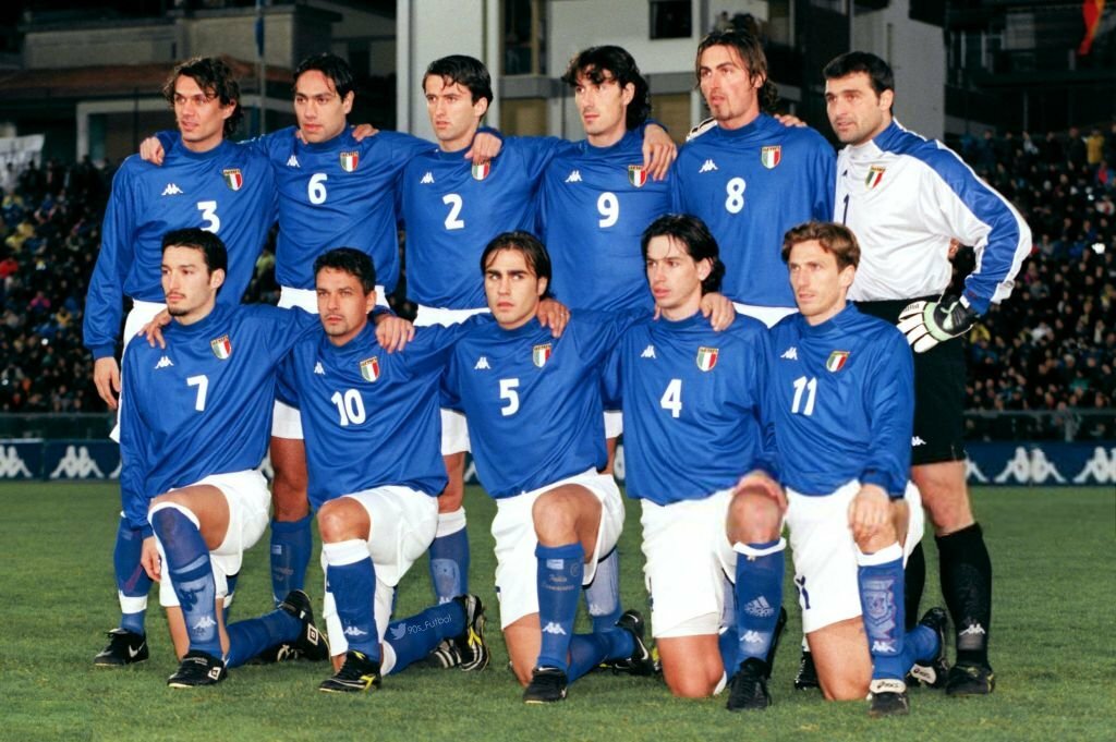 vintage ITALY Italia 1999-2000 home football shirt Kappa XL long