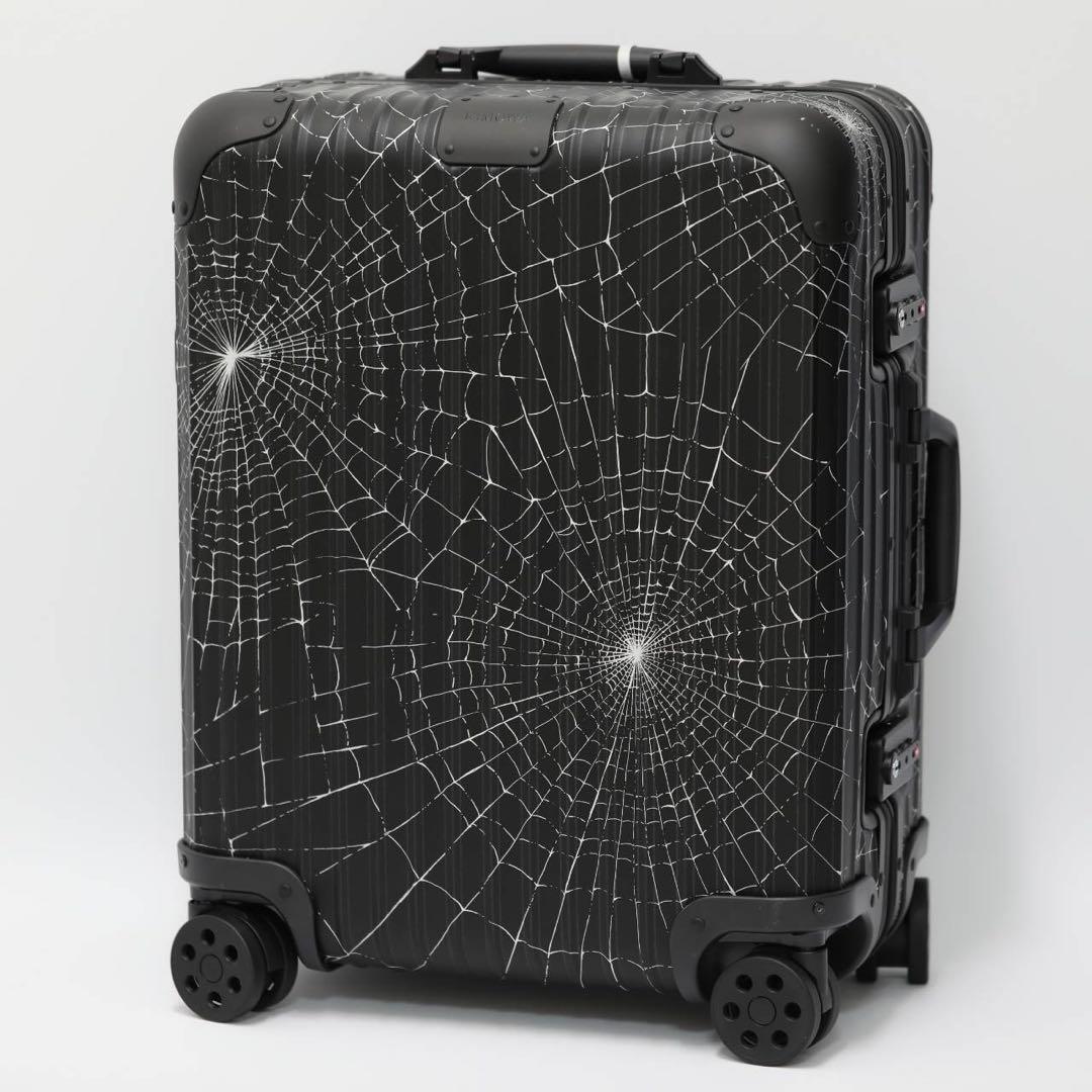 RIMOWA×Supreme Spider Web Cabin Plus 49L Black Suitcase Carry Case
