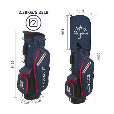14-Way Golf Stand Bag, Lightweight Golf Bag with Stand for Men and