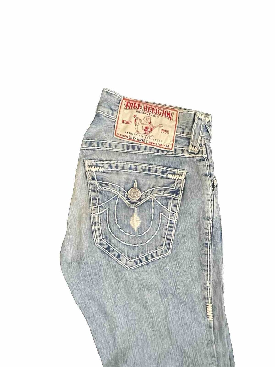 vintage true religion jeans Billy Super T Size 31 Damage Design | eBay