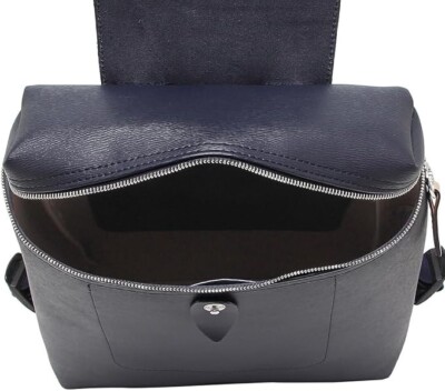 SALE Longchamp Backpack Pliage City Women's Navy Coated Canvas