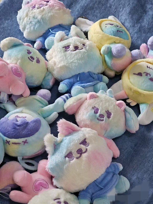 TXT PPULBATU X SANCTUARY RAINBOW PLUSH Doll KEYRING Soobin Yeonjun