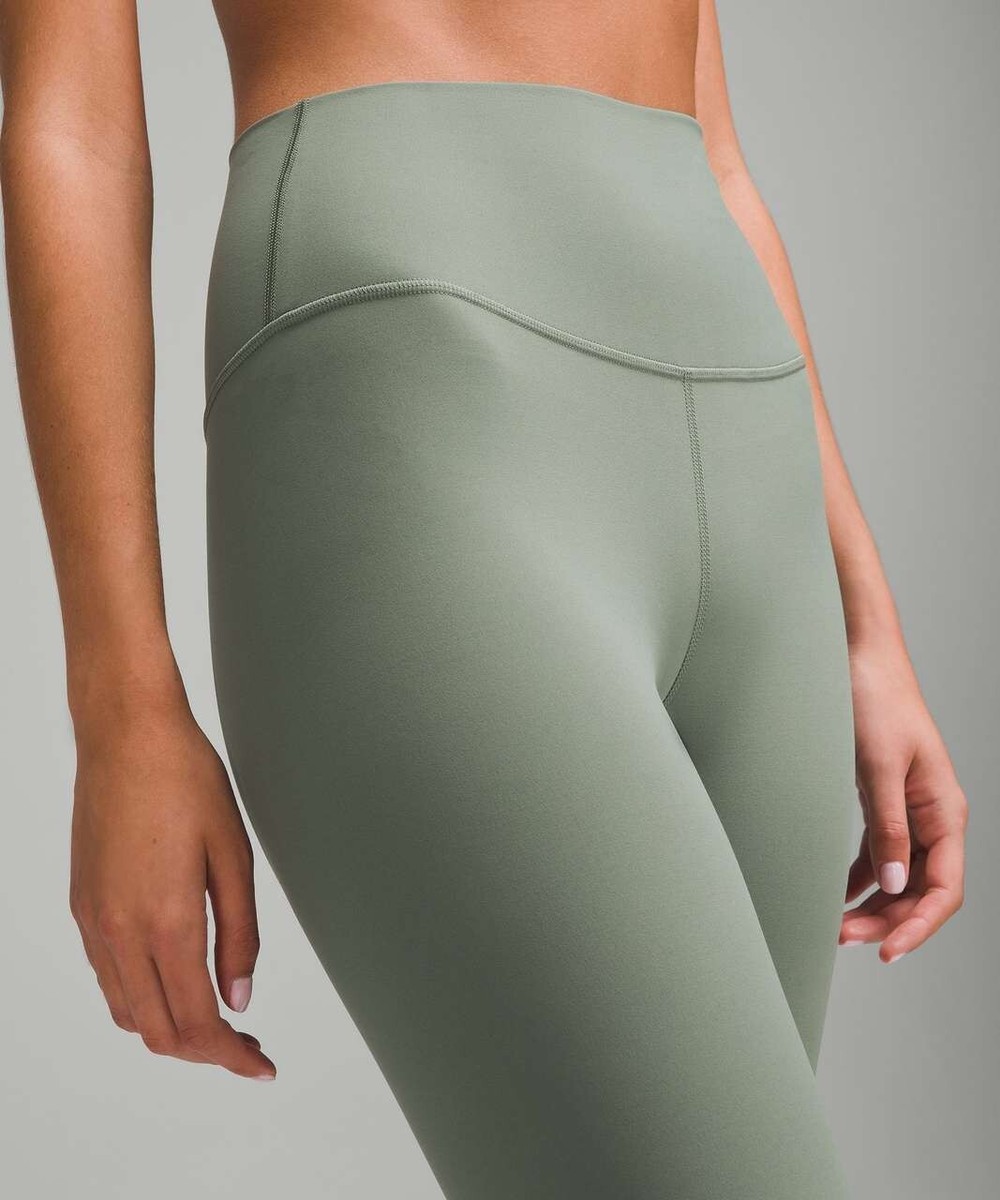 LULULEMON ALIGN HR PANT 25'' LEGGING GREY EUCALYPTUS PANT GREEN