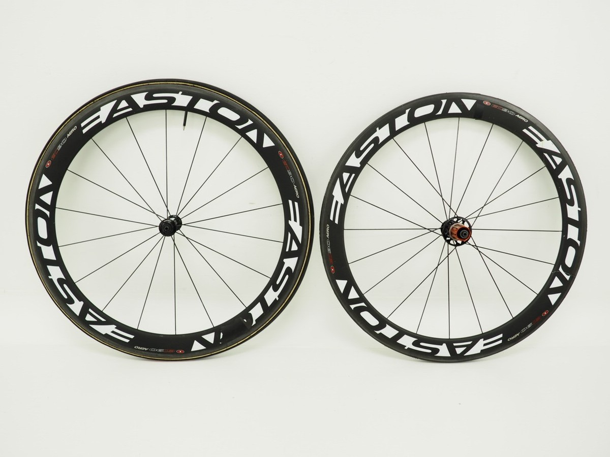 Easton EC90 Aero Carbon Tubular Rim Brake QR Wheelset 9/10/11