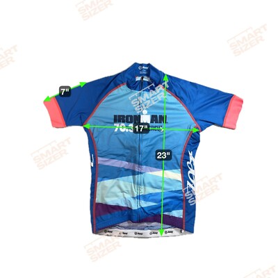 Ironman 70.3 Connecticut Zoot Cycling Jersey S Blue Triathalon