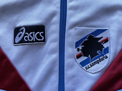 SAMPDORIA 90s VINTAGE FOOTBALL SOCCER TRACKSUIT ASICS sz 44 | eBay