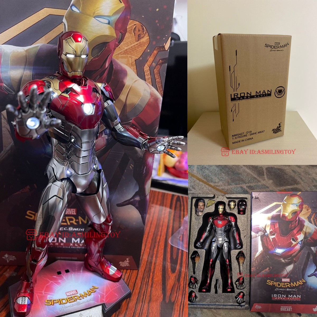 1/6 Hot Toys HT Iron Man MK47 2.0 Mark XLVII MMS427-D19 Action