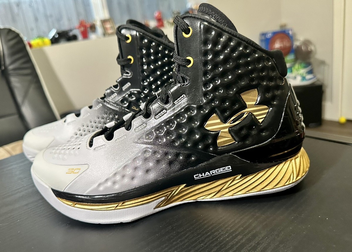 Under Armour Curry 1 Retro “MVP” Black White Gold (Men's 7.5 / Wmn