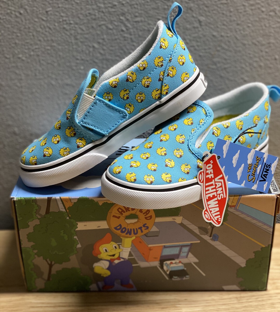 Vans X Simpsons The Simpson's Maggie Slip-on V Toddler Size 10T In