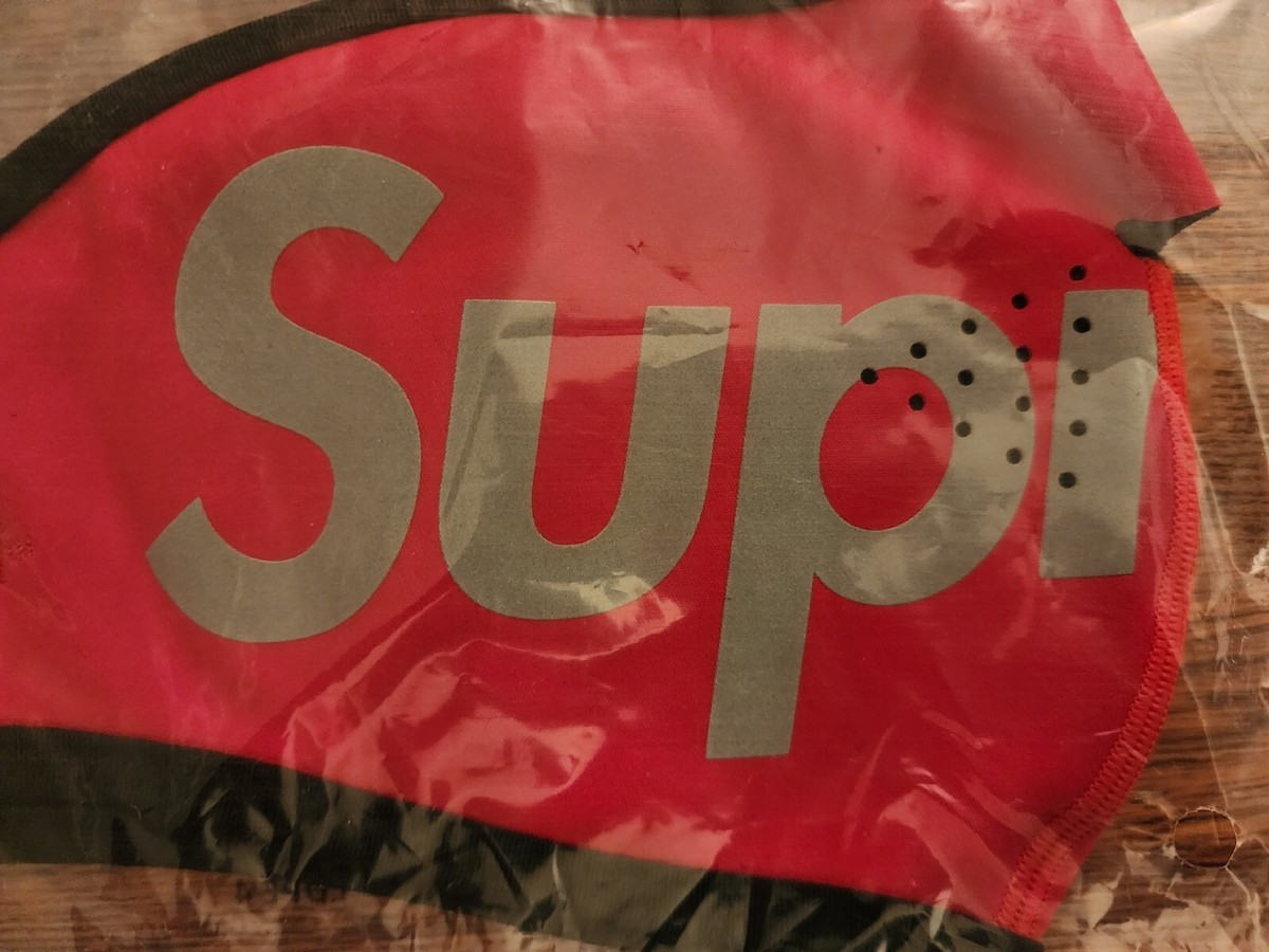 Supreme WINDSTOPPER Facemask Red Reflective Ski Mask Logo New | eBay