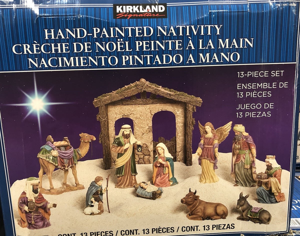 Kirkland Signature Hand-Painted Christmas Nativity 13-Piece Set | eBay