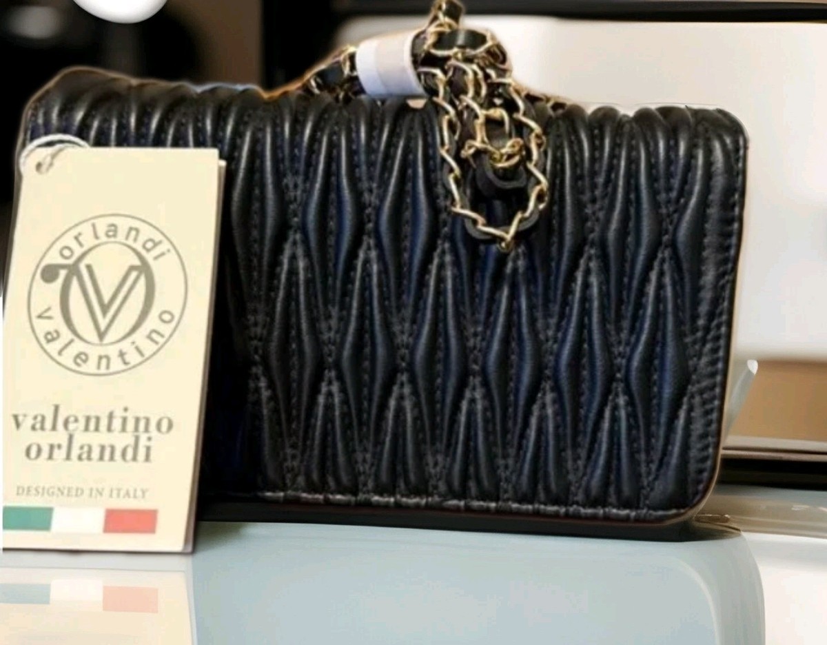 Valentino Orlandi Woven Textured Crossbody Handbag Style# V-3025D
