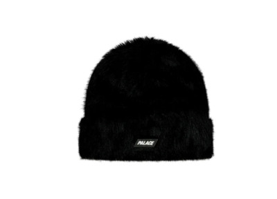 Palace Skateboards Teddy Beanie Black Size L/XL FW23 Faux Fur