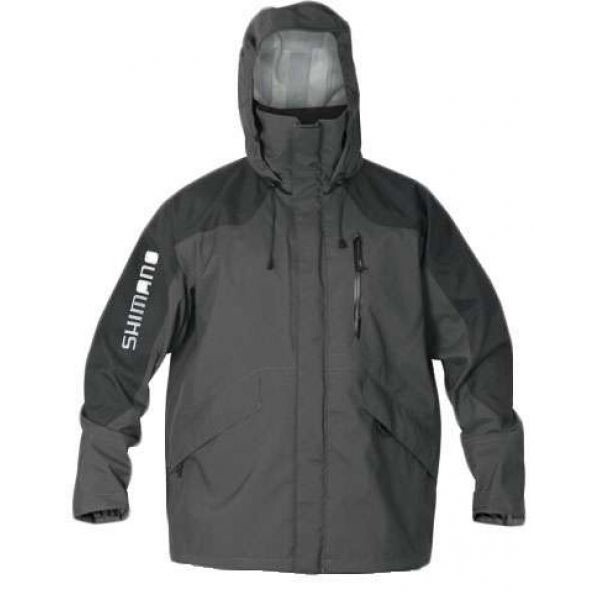 Shimano Fishing Dryfender 3T Waterproof Rain Jacket - charcoal