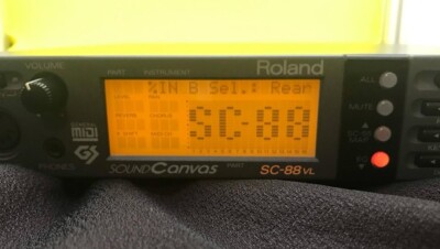 Roland SC-88VL Sound Canvas GS MIDI Sound Module Used with Adapter