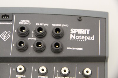 Soundcraft Folio Spirit Notepad Audio Mixer Recorder No Power